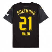 Maglia Calcio Borussia Dortmund Donyell Malen #21 Seconda Divisa 2024-25 Manica Corta